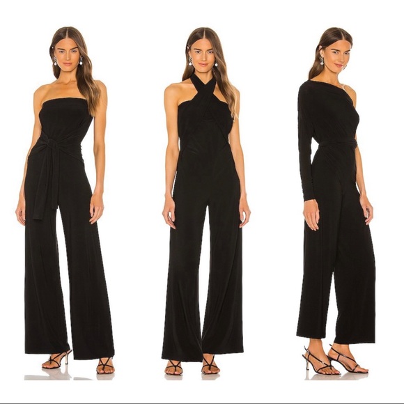 Norma Kamali Pants - Norma Kamali Convertible Jumpsuit, XXS, Black